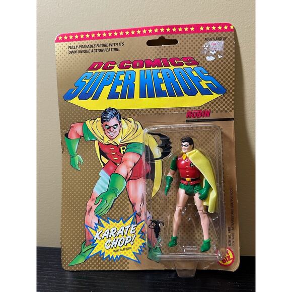 Robin DC Comics‎ Super Heroes Action Figure Vintage 1989 Toy Biz Unopened New - Picture 1 of 5
